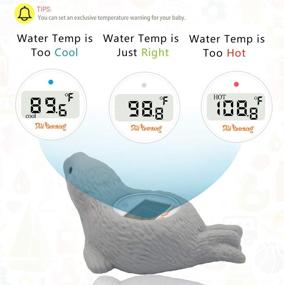 img 2 attached to 🛁 Doli Yearning Digital Baby Thermometer Bath Thermometer: Keeping Kids Safe in the Bath with Water Thermometer Infant Seal Shape and Floating Toys Temperature