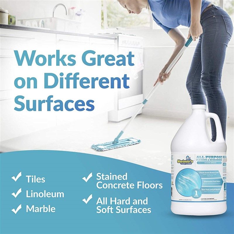 Sheiner's - All Purpose Cleaner and Deodorizer, Odor Eliminator and Multi Surface Cleaner for Home Office, Kitchen, Bathroom, and Floor Carpet