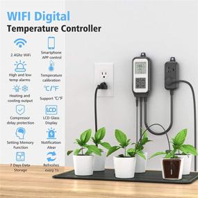 img 3 attached to 🦎 Smart Reptile Thermostat with WiFi Connectivity: Wteske Temperature Controller for Heating and Cooling, Compatible with Alexa Google Home, Ideal for Reptiles, Aquariums, Homebrew, Seedlings, and Greehouses