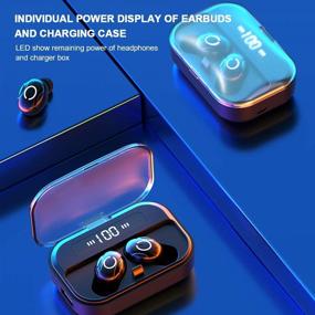 img 2 attached to 🎧 Snyank Wireless Earbuds Bluetooth 5.0 Headphone: 80H Playtime, IPX7 Waterproof, and 2000mAh Charging Case