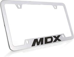 img 3 attached to Acura MDX License Plate Frame Holder … (4 Hole / Brass