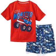 👖 boys' clothing: angels golden state roll up shorts for fashionable clothing sets logo