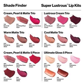img 1 attached to 💄 REVLON Super Lustrous Lipstick Set - 5 Piece Multi-Finish Lipcolor Gift Collection, Cream Pearl & Matte Shades - Pack of 5