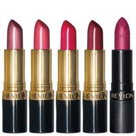 💄 revlon super lustrous lipstick set - 5 piece multi-finish lipcolor gift collection, cream pearl & matte shades - pack of 5 logo