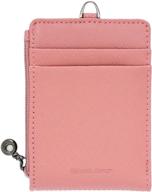 holder wallet landyard genuine leather women's handbags & wallets and wallets logo