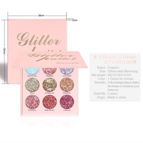 img 1 attached to GL Turelifes Glitter Eyeshadow Palettes Waterproof