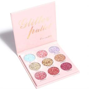 img 4 attached to GL Turelifes Glitter Eyeshadow Palettes Waterproof