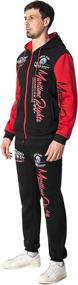 img 2 attached to DEVIL KING Tracksuit Full Zip Athletic Sports & Fitness and Team Sports