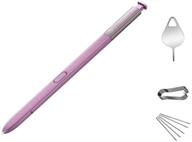 🖊️ замена стилуса samsung galaxy note 9 pen для тачскрина s pen пурпурного цвета n960 - не поддерживает bluetooth + сменные наконечники + штырь для извлечения логотип