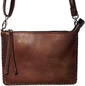 img 3 attached to 👜 Women's Vintage Leather Crossbody Bag – Genuine Leather Purse