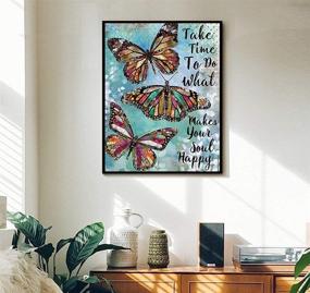 img 3 attached to 🦋 ACANDYL Paint by Number Butterfly DIY Painting Kit | Canvas Painting by Numbers Acrylic Arts Craft Decoration | Suitable for Kids & Adults | 16x20 Inch