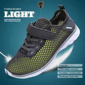 img 2 attached to GLOBTOUCH Athletic Quick Dry Walking DKSX M Deep Girls' Shoes: The Perfect Footwear for Active Girls!