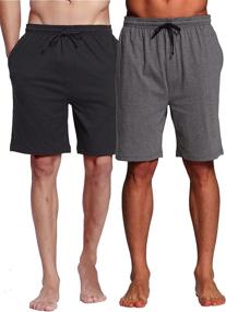 img 1 attached to CYZ Octane Shorts BlackCharcoal2PK L CYZMensSleepShorts BlackCharcoal2PK L