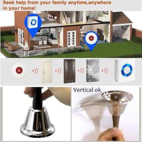 img 1 attached to Caregiver Pager Nurse Call System Call To You Wireless Caregiver Pager With IP55 Waterproof Call Button For Home/Elderly/Patient Attention Pager (Receiver Call Button Call Bell) (2 Button)