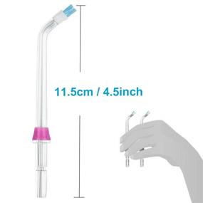 img 2 attached to Premium Plaque Seeker Replacement Tips: Compatible with Waterpik & Other Oral Irrigators - 4-Pack