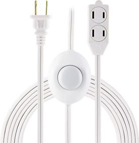 img 4 attached to 🔌 GE 42803 3 Outlet Extension Cord with On/Off Switch - Ideal for Lamps, Holiday & Christmas Lights - 9 ft - White