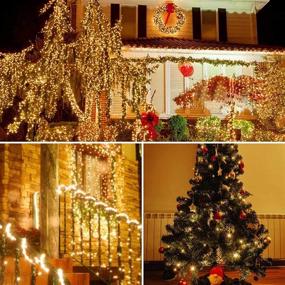 img 2 attached to 66FT 200 LED Fairy String Lights Outdoor/Indoor, Super Bright Fairy Lights with Remote, Waterproof Copper Wire 8 Modes for Christmas, Bedroom, Party, Wedding, Garden (Warm White)