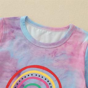 img 1 attached to 🌈 Short Sleeve Casual Rainbow T-Shirt: Matching Mother's Day Outfits for Mommy and Me, Ideal for Summer