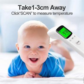img 1 attached to White Digital Thermometer - Instant Accurate Reading, Fever Alarm, and Memory Function - 3 in 1 LCD Display for Adults, Kids, and Babies