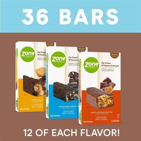 img 1 attached to 🍫 Zone PERFECT Protein Bars: High-Protein Variety Pack with Vitamins & Minerals - 36 Bars