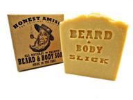 🧔 honest amish beard & body soap (slick): the ultimate cleansing solution for gentle grooming logo