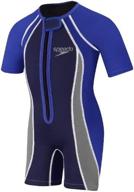 👙 upf 50+ begin to swim thermal swimsuit for speedo kids logo