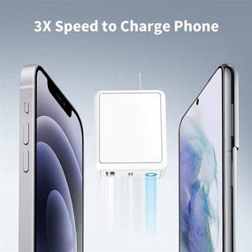 img 3 attached to 🔌 JEROYAL 32W Быстрая зарядка USB C с 20W для iPhone 13 Mini / 13 Pro / 13 Pro Max, 12 11 SE 2020 XS XR X 8 7 6 6S Plus, iPad, AirPods Pro, USBC Plug Cube Type C Wall Charger Adapter Brick