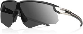 img 4 attached to 🕶️ UV400 Polarized Sports Sunglasses for Men and Women - Ideal for Running, Cycling, Baseball, and Outdoor Activities