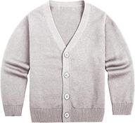 sooxiwood boys' v neck striped little cardigan clothing - ideal sweaters logo