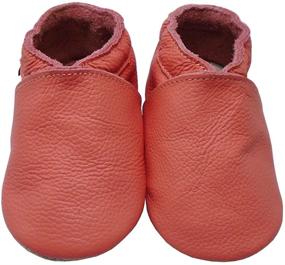 img 3 attached to Mejale Leather Moccasins: Anti-Slip 👟 Shoes and Slippers for Toddler Boys