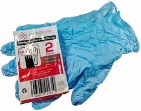 img 1 attached to 💯 100 Pairs Blue Nitrile Powder-Free Disposable Emergency Gloves – First Aid / CPR / Bloodborne Pathogen Kit Gloves (100 Bags)