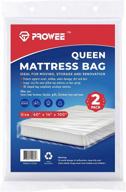🛏️ 2-pack queen size prowee clear mattress bag for moving, storage & disposal - plastic cover logo