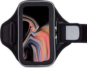 img 2 attached to 🏃 Sporteer Velocity V8 Running Armband - Fits iPhone 13 Pro Max, 12 Pro Max, Galaxy S21+, and More - Perfect for Cases