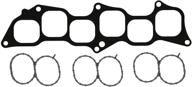 fel-pro ms 97227 upper intake/plenum gasket set, black - premium quality seal for optimal performance logo