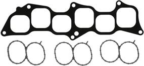 img 1 attached to Fel-Pro MS 97227 Upper Intake/Plenum Gasket Set, Black - Premium Quality Seal for Optimal Performance