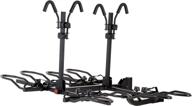 kac overdrive sports k4 2” hitch mounted rack - 4-bike platform style carrier for standard, fat tire, and electric bicycles – 60 lbs/bike heavy weight capacity - smart tilting – rv use prohibited logo