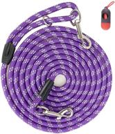 🐾 codepets long rope dog leash: reflective threads for effective dog training - 12ft to 50ft options (purple) logo