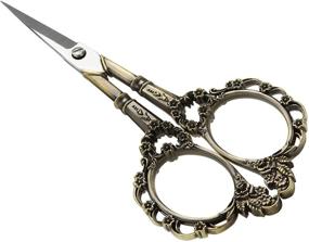 img 4 attached to Vintage Stainless Steel Home Scissors for Yarn: Sharp Detail Snips for Crafting, Sewing, Embroidery & Cross Stitch