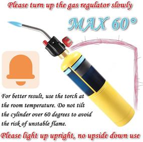 img 3 attached to 🔥 DOMINOX Propane Torch Head - Adjustable Flame for Soldering, Welding, Brazing (Propane MAPP MAP Pro CGA600 Cylinder Not Included)