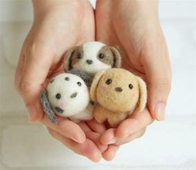 img 2 attached to 🐶 Hamanaka Small Friends Dogs H441-482: Dive into Needle Felting with These Irresistible Kits!