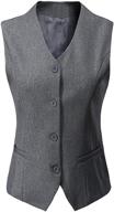 👚 vocni women's button economy waistcoat - stylish and practical women's clothing logo