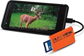 img 4 attached to 📸 BoneView Android SD Card Reader - View & Transfer Trail Camera Photos & Videos to Any Smart Phone (Samsung, Moto, LG) + Free MicroUSB OTG Adapter