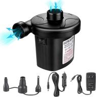 🔌 efficient electric air pump: naimkair portable quick-fill inflator and deflator for inflatables - 110v ac/12v dc, fast and hassle-free with 3 nozzles - ideal for air mattresses, pool toys, and more logo