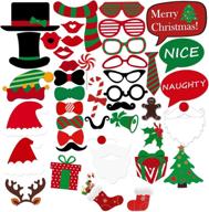 oulii 43pcs christmas photo booth logo