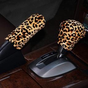 img 2 attached to Forala Plush Car Steering Wheel Cover Luxurious Leopard Print Universal Fit For Car SUV Warm Soft Anti-Slip (Beige-N)