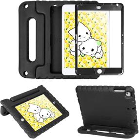 img 4 attached to 🔒 HDE iPad Mini 5 and 4 Case for Kids - Shockproof Handle Stand with Built-in Screen Protector, Apple Pencil Holder - Compatible with iPad Mini 5th and 4th Generation Tablets