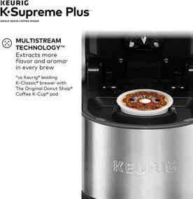 img 2 attached to Улучшенный опыт заваривания: кофеварка Keurig K-Supreme Plus с технологией MultiStream, съемный резервуар объемом 78 унций и программируемыми настройками