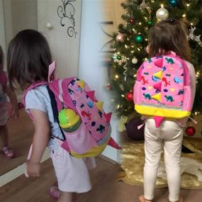 img 1 attached to Children Backpack Little Preschool Dinosaur Backpacks and Kids' Backpacks