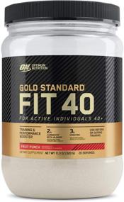 img 4 attached to 🍎 Optimum Nutrition Gold Standard FIT 40 Fruit Punch PreWorkout Booster, 11.3 Oz