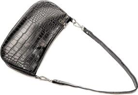 img 2 attached to Shoulder Classic Crocodile Closure Handbag